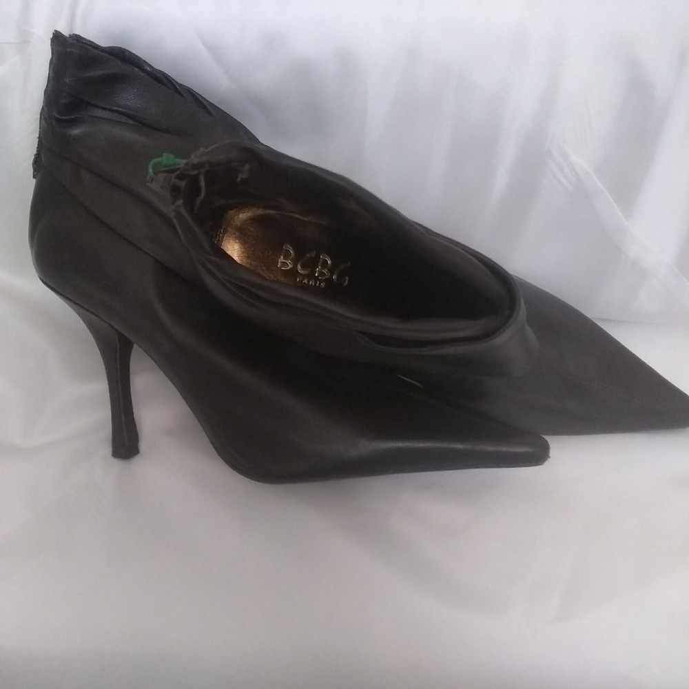 BCBG Leather Ankle Boots